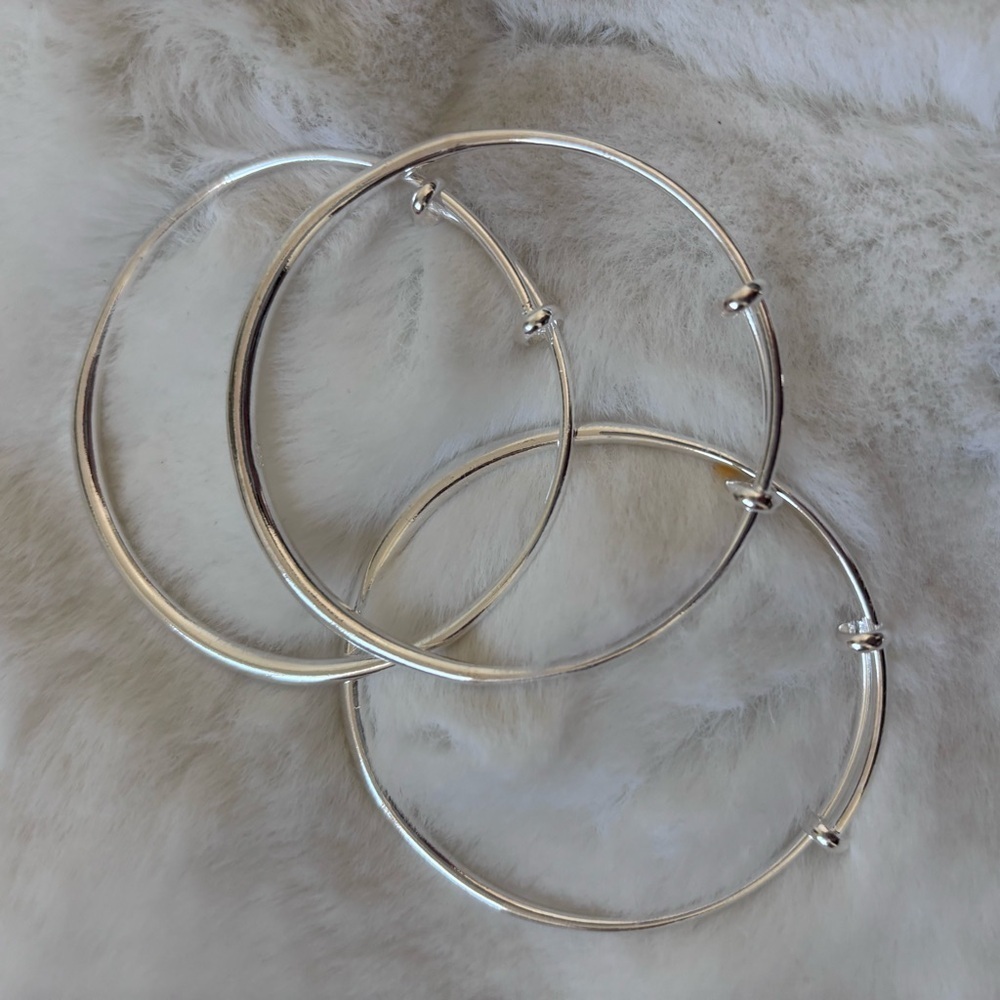 Silver Bracelet Stack Collection